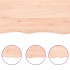 Estante de pared madera maciza roble sin tratar 100x40x(2-6)