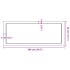 Estante de pared madera maciza roble sin tratar 100x40x(2-6)