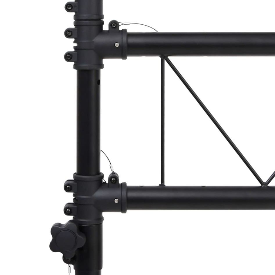 Soporte de luces de acero negro 338x115x(180-300)