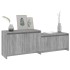 Mueble de TV madera de ingeniería gris ahumado 146,5x35x50