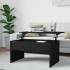 Mesa de centro madera de ingeniería negra 80x50,5x41,5