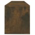 Mueble de TV madera contrachapada roble ahumado 120x30x40,5