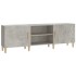 Mueble de TV madera contrachapada gris hormigón 150x30x50