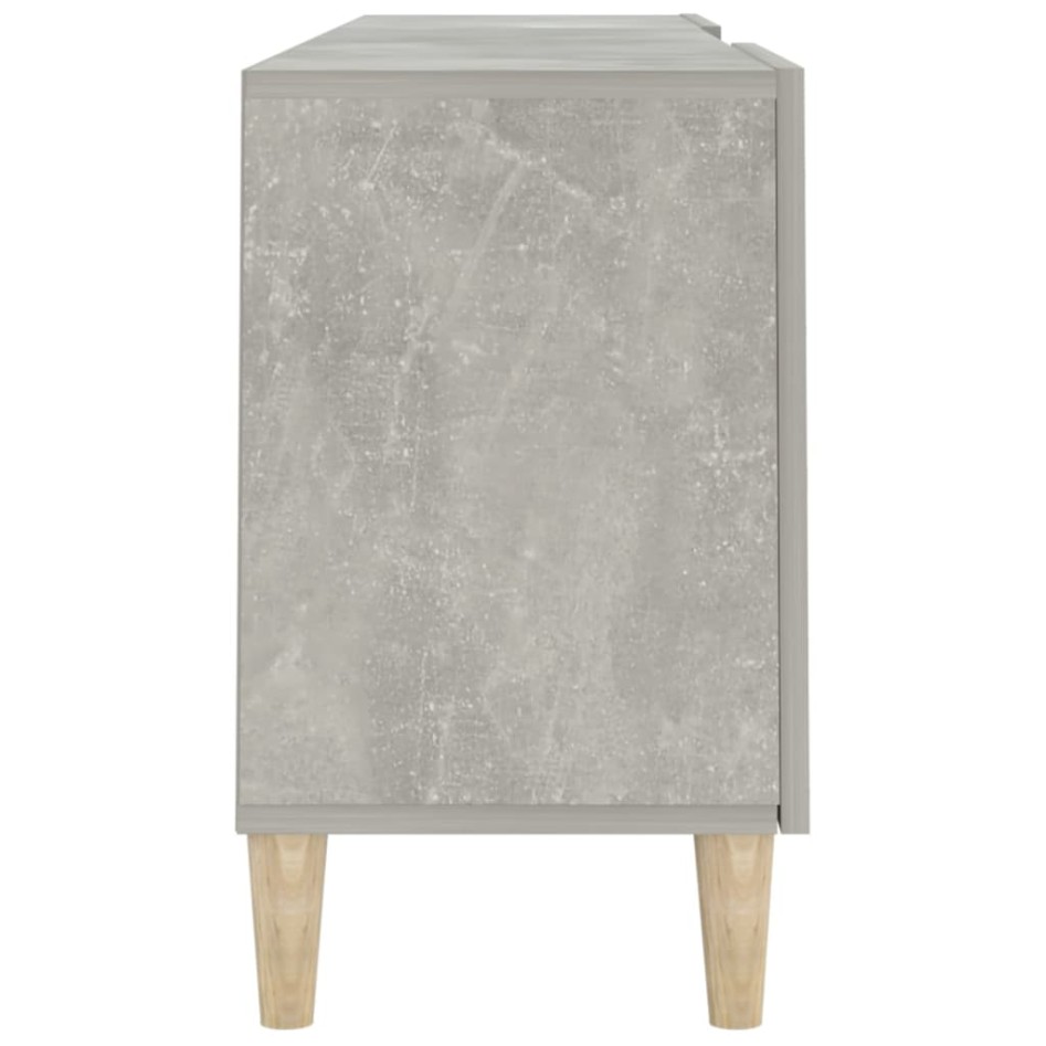 Mueble de TV madera contrachapada gris hormigón 150x30x50