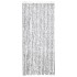 Cortina mosquitera de chenilla gris claro y oscuro 90x220