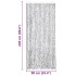 Cortina mosquitera de chenilla gris claro y oscuro 90x220
