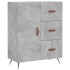 Aparador de madera de ingeniería gris hormigón 69,5x34x90