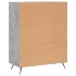Aparador de madera de ingeniería gris hormigón 69,5x34x90