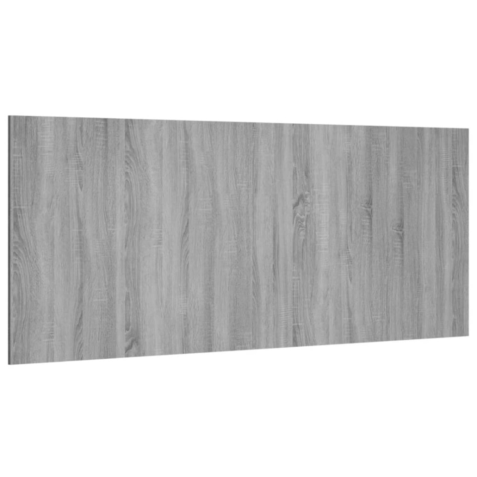 Cabecero de cama madera contrachapada gris Sonoma 200x1,5x80