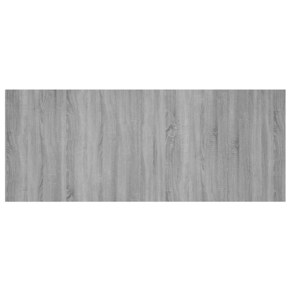 Cabecero de cama madera contrachapada gris Sonoma 200x1,5x80