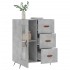 Aparador de madera de ingeniería gris hormigón 69,5x34x90