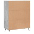 Aparador de madera de ingeniería gris hormigón 69,5x34x90