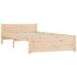 Estructura cama individual sin colchón madera maciza 75x190