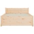 Estructura cama individual sin colchón madera maciza 75x190