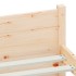 Estructura cama individual sin colchón madera maciza 75x190