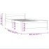 Estructura cama individual sin colchón madera maciza 75x190