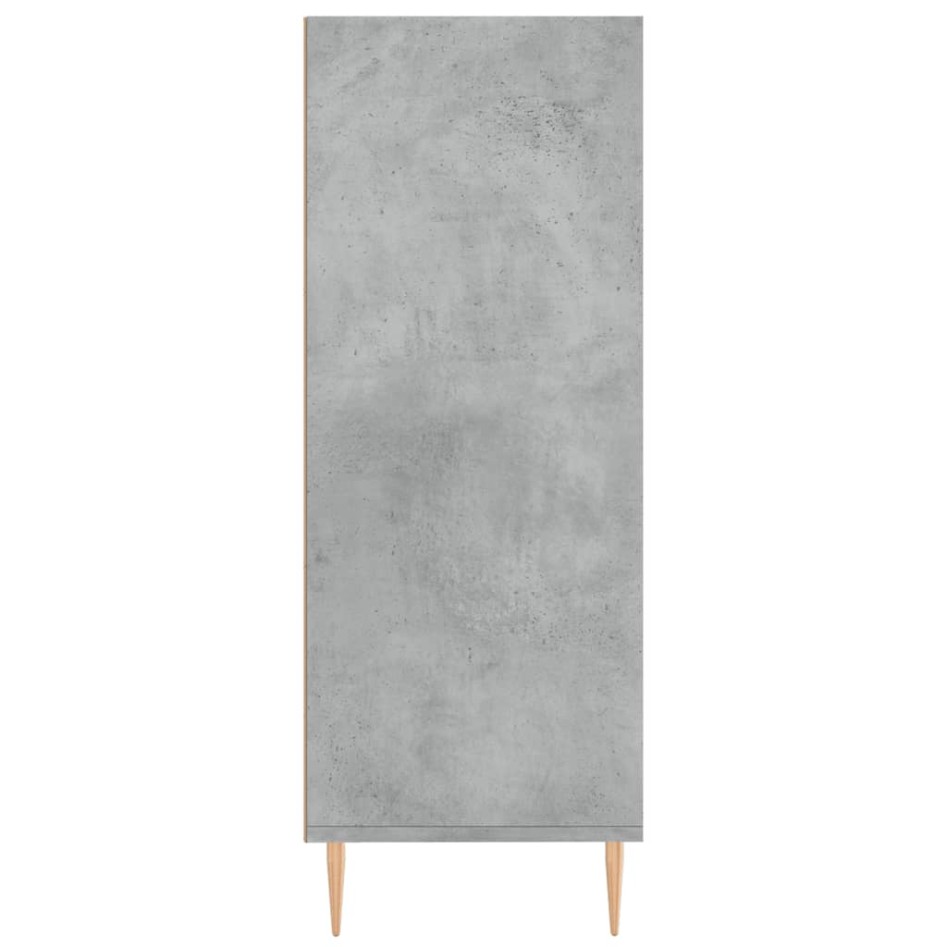 Estantería madera de ingeniería gris hormigón 69,5x32,5x90