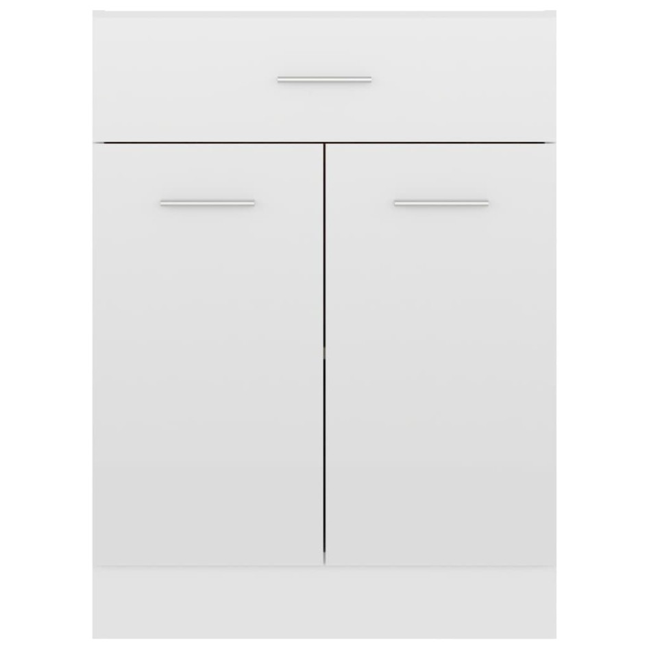 Armario inferior madera ingeniería blanco brillo 60x46x81,5