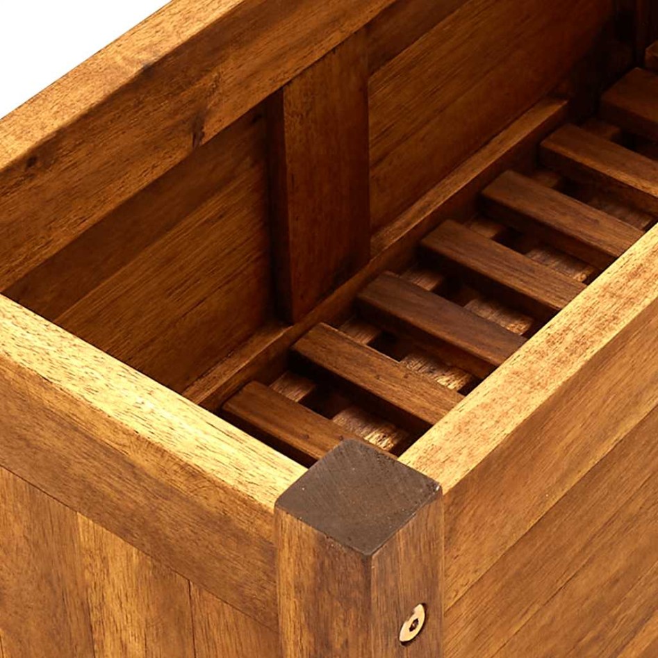 Arriate de madera de acacia 50x25x25