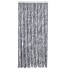 Cortina mosquitera de chenilla plateada 90x220