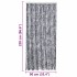 Cortina mosquitera de chenilla plateada 90x220