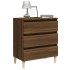 Aparador de madera contrachapada roble marrón 60x35x69