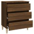 Aparador de madera contrachapada roble marrón 60x35x69