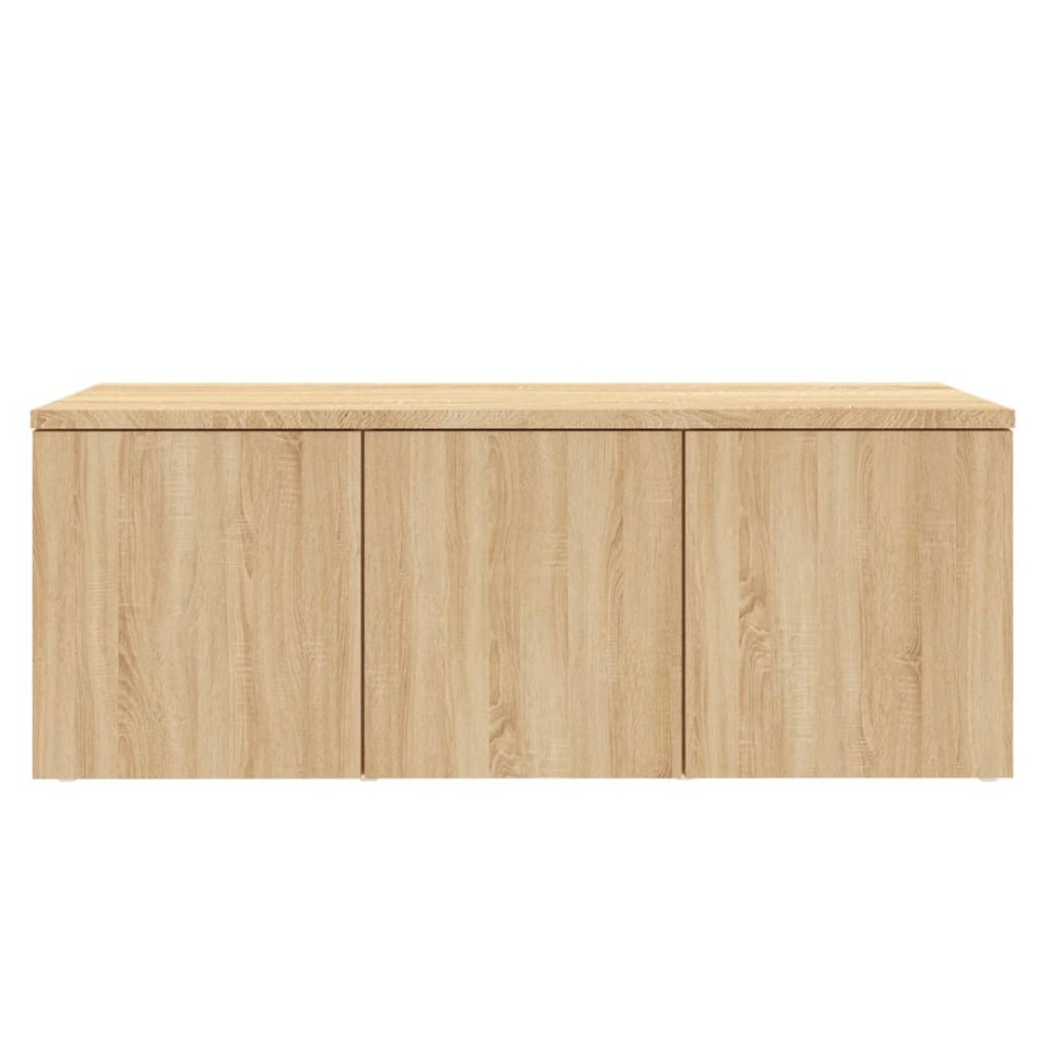 Mueble de TV madera contrachapada color roble 80x34x30