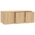 Mueble de TV madera contrachapada color roble 80x34x30
