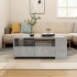 Mesa de centro madera de ingeniería gris hormigón 102x55x42