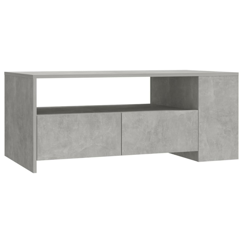 Mesa de centro madera de ingeniería gris hormigón 102x55x42