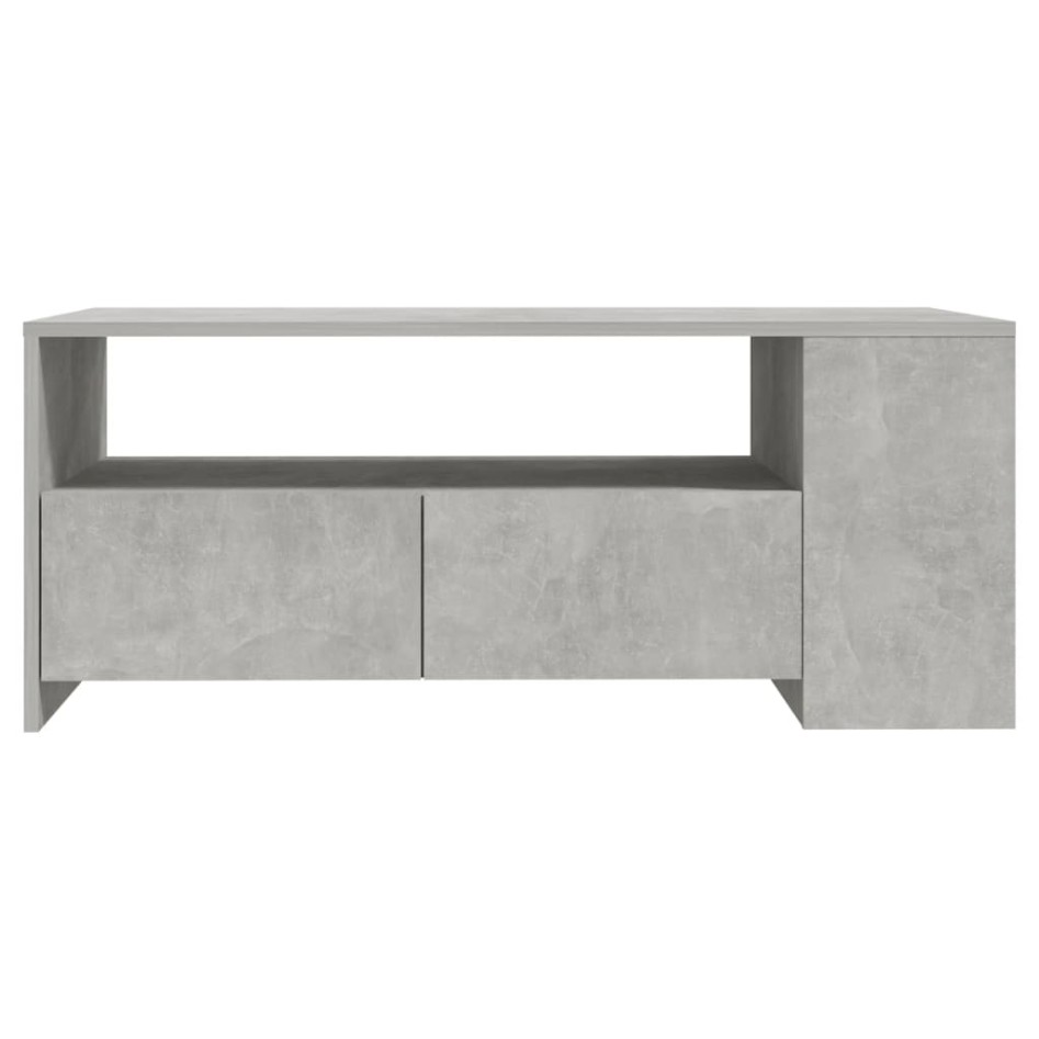 Mesa de centro madera de ingeniería gris hormigón 102x55x42