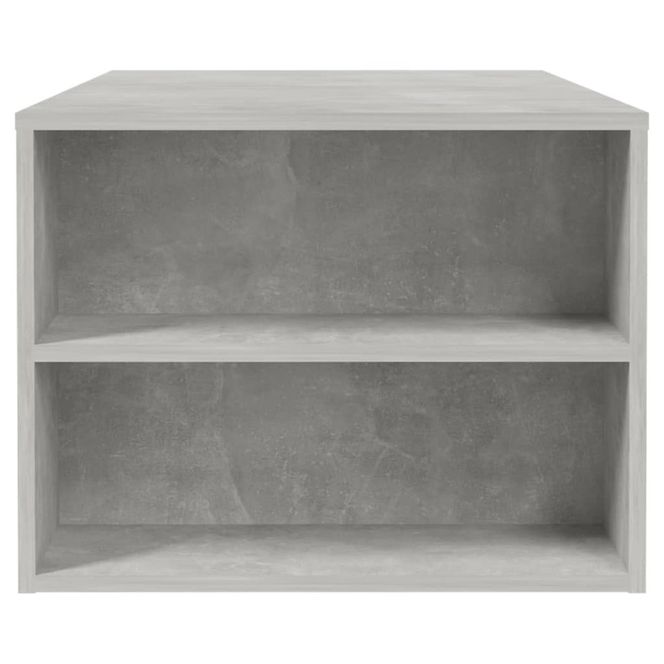 Mesa de centro madera de ingeniería gris hormigón 102x55x42