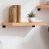 Estante pared madera roble tratada marrón claro 60x40x(2-6)