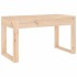 Banco de jardín madera maciza de pino 80x38x45