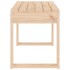 Banco de jardín madera maciza de pino 80x38x45