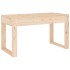 Banco de jardín madera maciza de pino 80x38x45