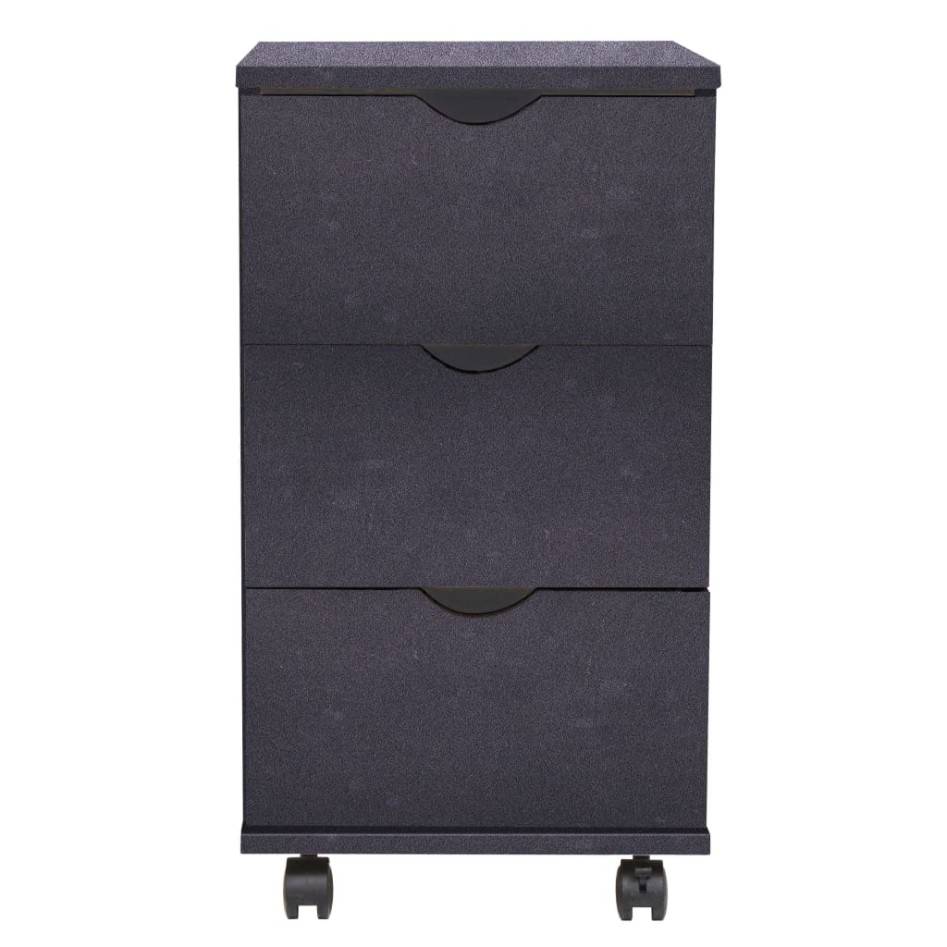 Mueble de cajones negro 33x45x60