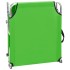 Tumbona plegable con toldo de acero verde