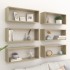 Estante cubo pared 6 uds contrachapado roble Sonoma 60x15x23
