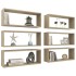 Estante cubo pared 6 uds contrachapado roble Sonoma 60x15x23
