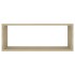 Estante cubo pared 6 uds contrachapado roble Sonoma 60x15x23
