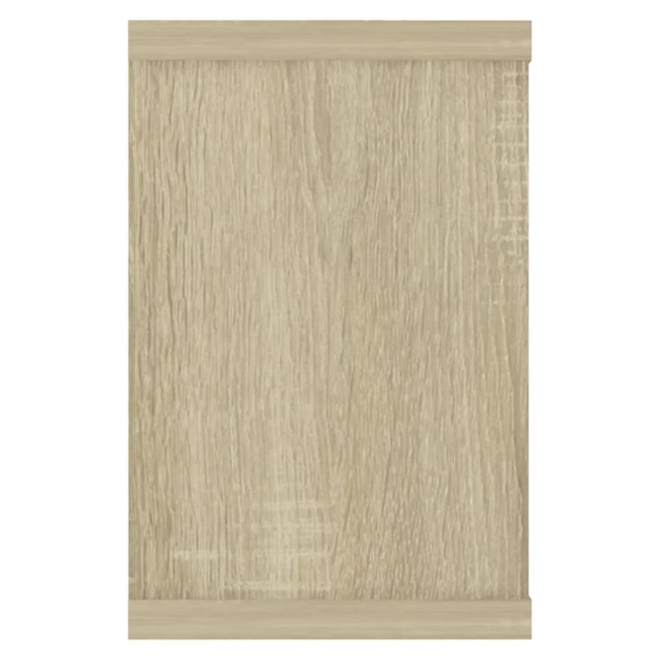 Estante cubo pared 6 uds contrachapado roble Sonoma 60x15x23