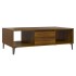 Mesa de centro madera de ingeniería marrón roble 103,5x60x35