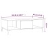 Mesa de centro madera de ingeniería marrón roble 103,5x60x35