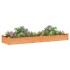 Jardinera arriate con forro madera abeto marrón 240x60x25