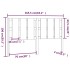 Cabecero de cama madera maciza de pino gris 165,5x4x100