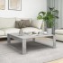 Mesa de centro madera de ingeniería gris hormigón 100x100x35