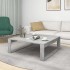 Mesa de centro madera de ingeniería gris hormigón 100x100x35