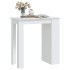 Mesa bar estante almacenaje contrachapada blanco